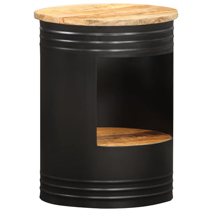 Coffee Table | Natural and black | Solid mango wood, powder-coated steel