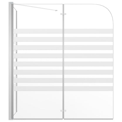 Bath Enclosure 47.2"x26.8"x51.2" Tempered Glass Stripe