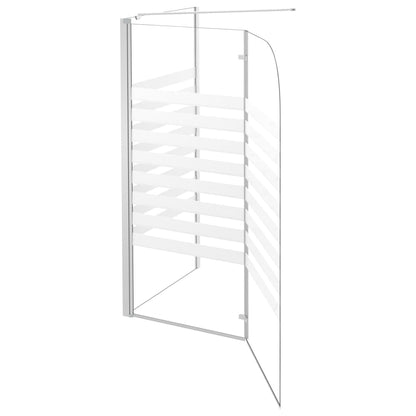 Bath Enclosure 47.2"x26.8"x51.2" Tempered Glass Stripe