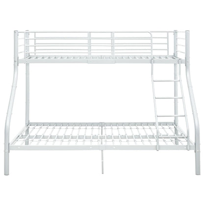 Bunk Bed | White | Powder-Coated Metal | 90x200 cm / 140x200 cm