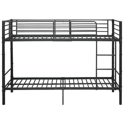 Bunk Bed | Black | Powder-coated metal | 90x200cm mattress size | Durable