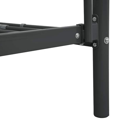 Bunk Bed | Black | Powder-coated metal | 90x200cm mattress size | Durable
