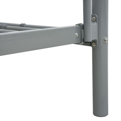 Bunk Bed | Grey | Metal | 90x200 cm | Durable | Bunk Bed | Rectangular