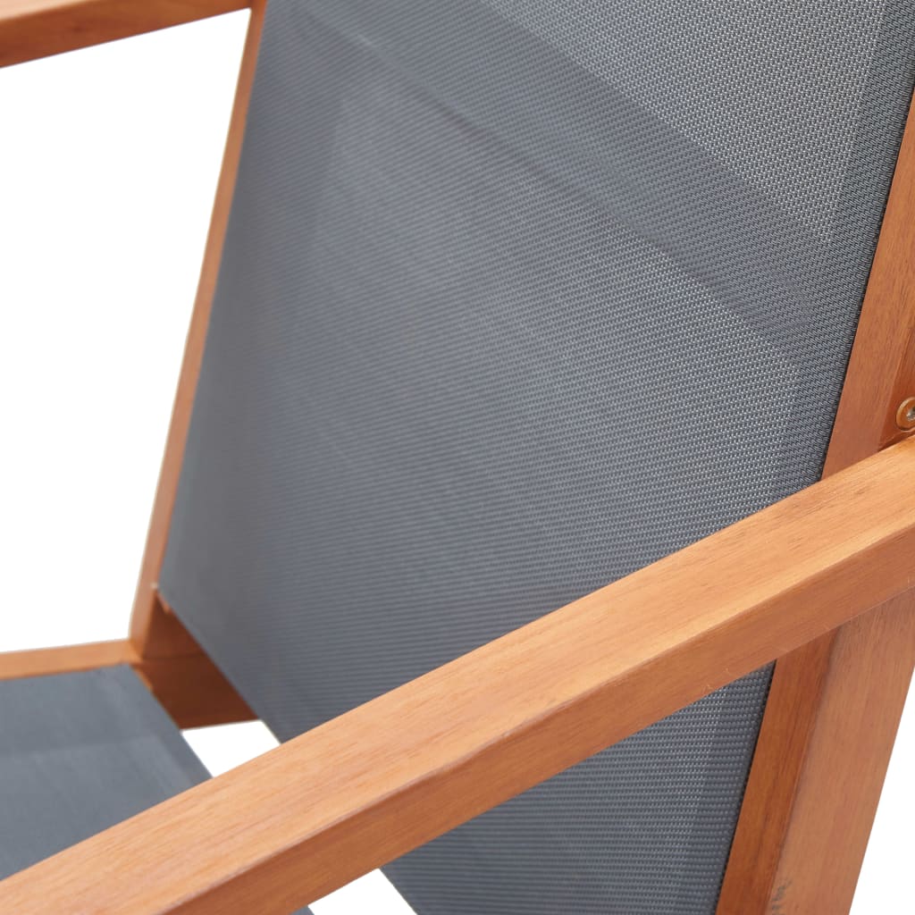 Garden Chair | Grey | Solid eucalyptus wood | Medium | Garden Chair