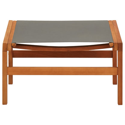 Garden Chair | Grey | Solid eucalyptus wood and textilene | Medium