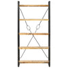 5-Tier Bookcase 90x30x180 cm Solid Mango Wood