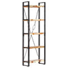 5-Tier Bookcase 60x30x180 cm Solid Reclaimed Wood