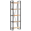 5-Tier Bookcase 60x30x180 cm Solid Reclaimed Wood