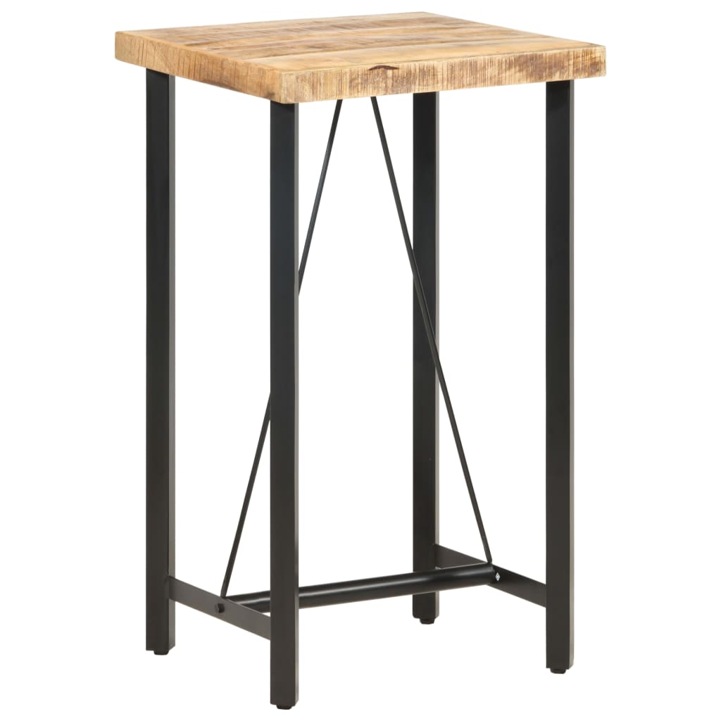 Bar Table 60x60x107 cm Rough Mango Wood