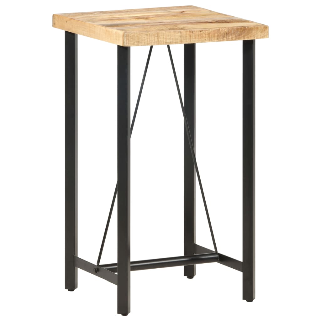 Bar Table 60x60x107 cm Rough Mango Wood