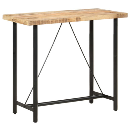 Bar Table 120x58x107 cm Rough Mango Wood