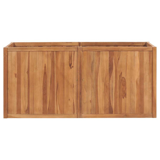 Raised Bed | Natural Teak | Teak Wood | 150x50x70 cm | Garden Raised Bed