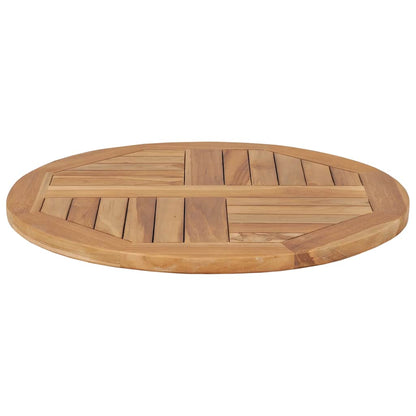 Tabletop | Natural Teak | Solid Teak Wood | 60 cm | Durable
