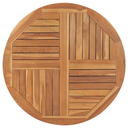Tabletop Natural Teak Solid teak wood 35.4 in diameter Durable