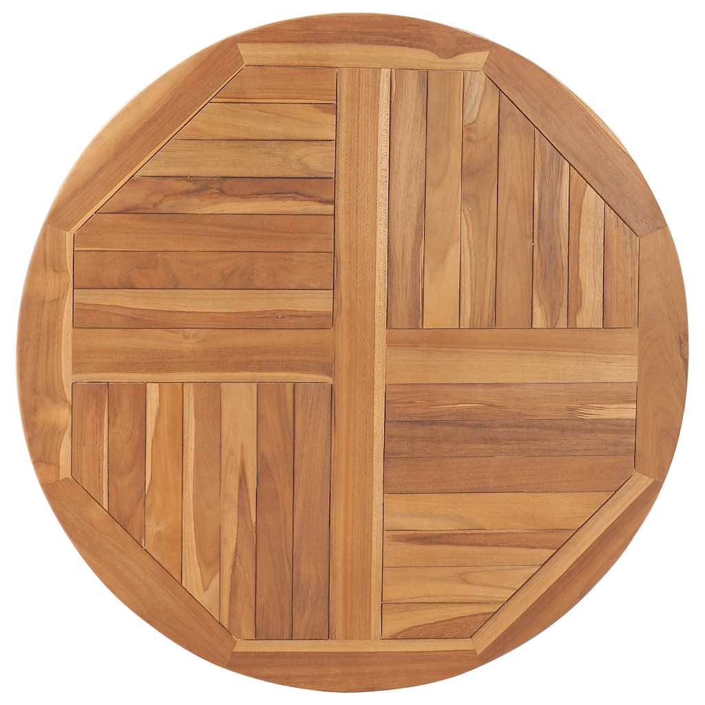 Tabletop Natural Teak Solid teak wood 35.4 in diameter Durable