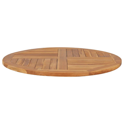 Tabletop Natural Teak Solid teak wood 35.4 in diameter Durable