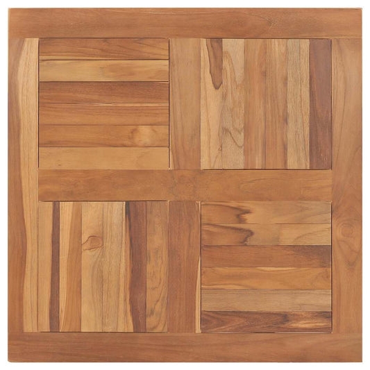 Table Top Solid Teak Wood Square 80x80x2.5 cm
