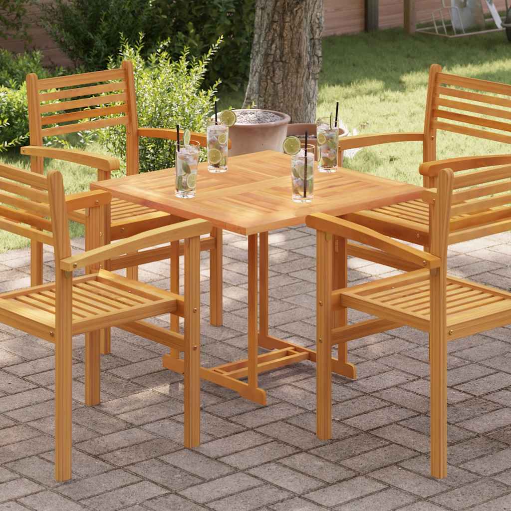 Table Top | Teak | Solid Teak Wood | 80x80 cm | Durable | Table Top