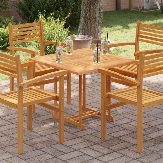 Table Top Solid Teak Wood Square 80x80x2.5 cm