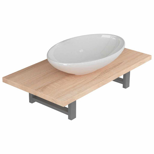 Bathroom Furniture Set | Oak | Engineered wood | Standard