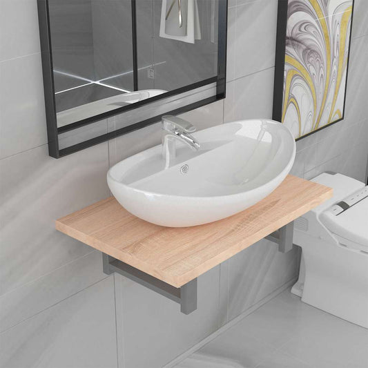 Bathroom Furniture Set | Oak | Engineered wood | Standard