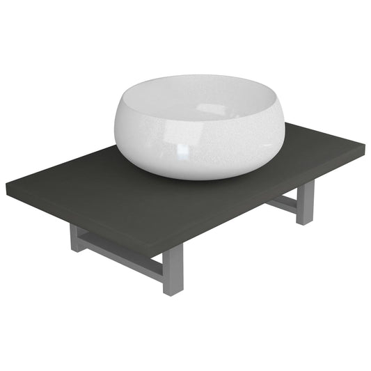 Bathroom Furniture Set | Grey | Engineered wood | Compact | Modern