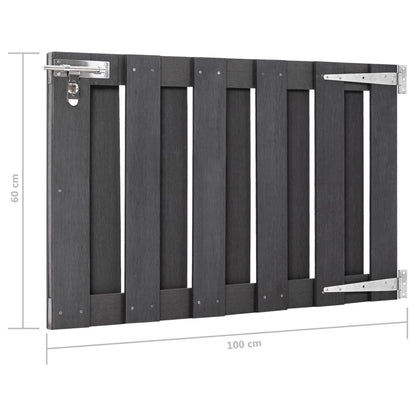 Garden Gate WPC 39.4"x23.6" Gray