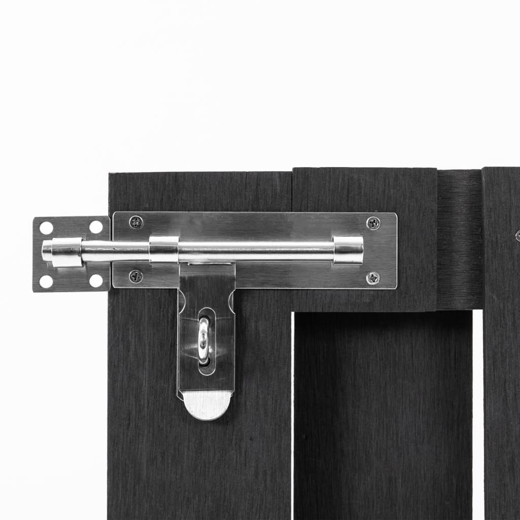 vidaXL Garden Gate WPC 39.4"x31.5" Gray