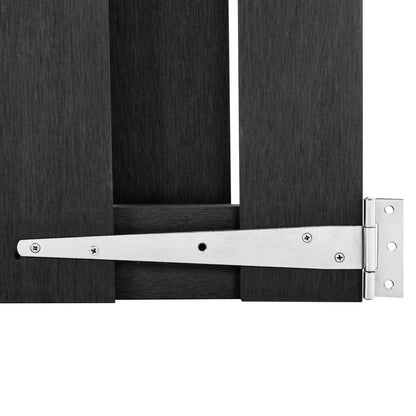 vidaXL Garden Gate WPC 39.4"x31.5" Gray