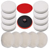 14 Piece Polishing Pad Set 180 mm