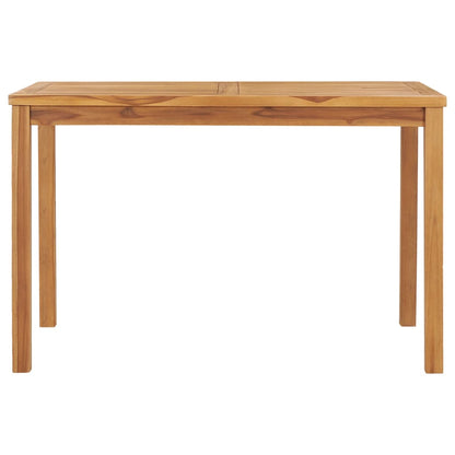 Garden Dining Table 120x70x77 cm Solid Teak Wood