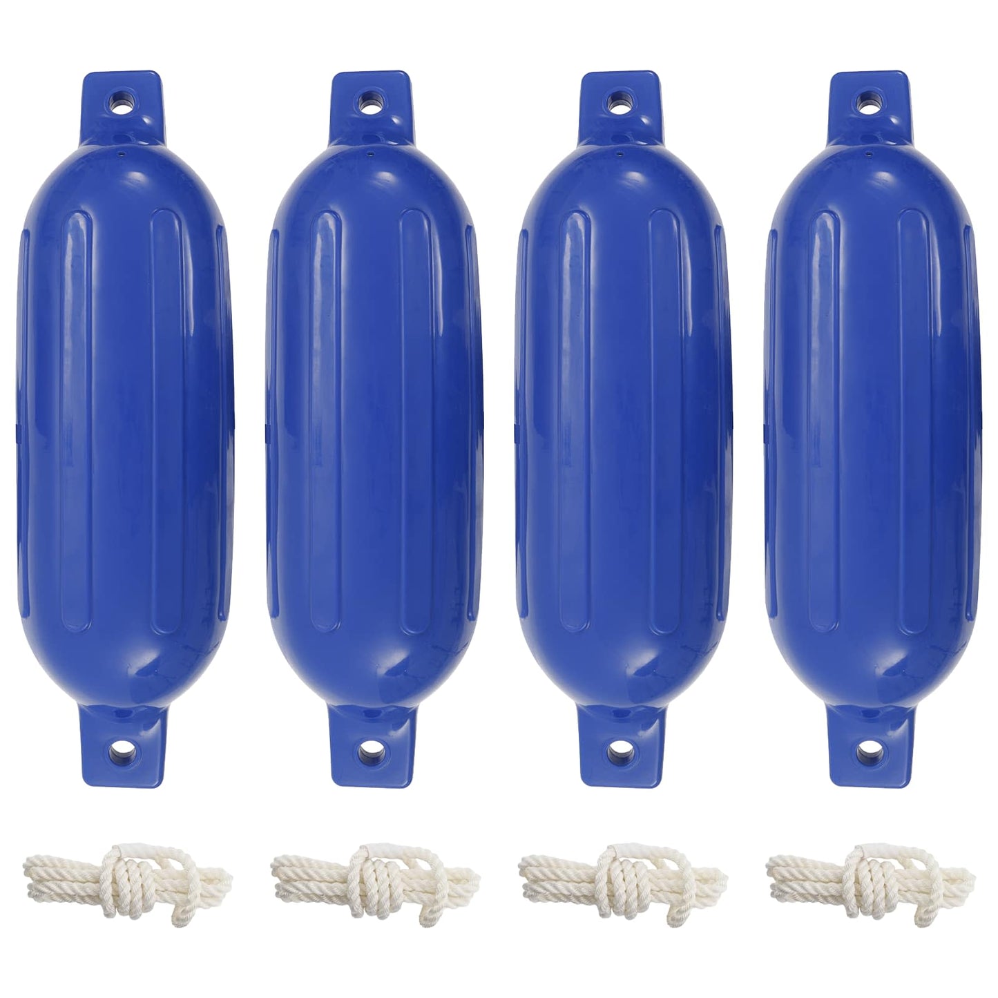 Boat Fenders 4 pcs Blue Ø 16x58 cm PVC