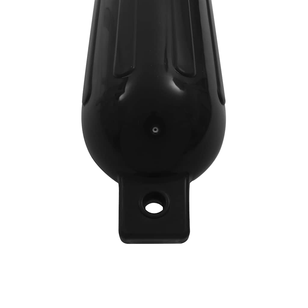 Boat Fenders 4 pcs Black Ø 14x50 cm PVC