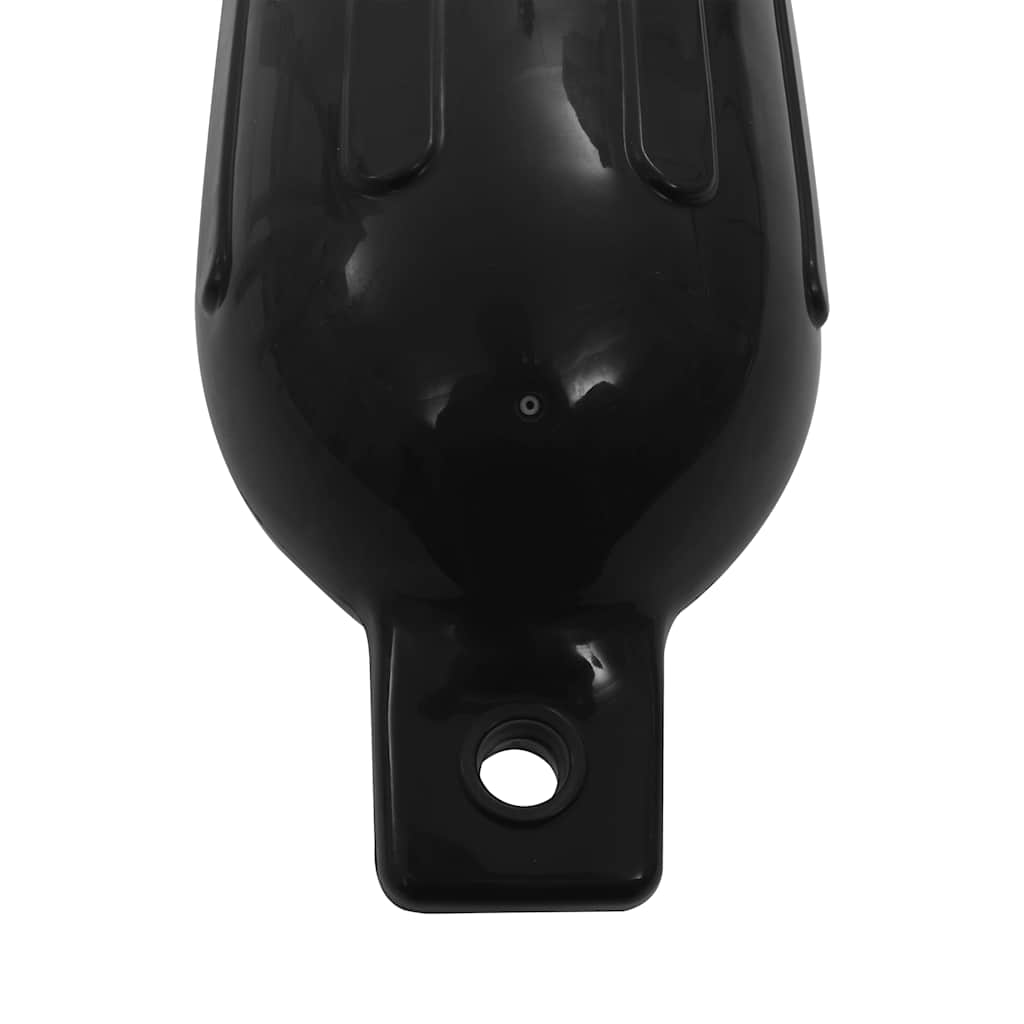 Boat Fenders 4 pcs Black Ø 16x58 cm PVC