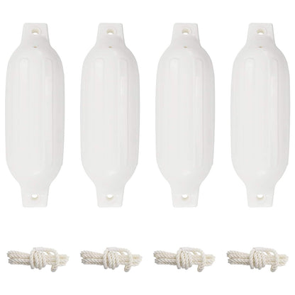 Boat Fenders 4 pcs White Ø 11x40 cm PVC