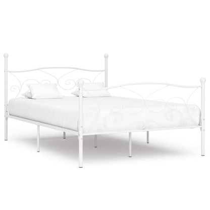 Bed Frame | White | Metal, plywood | Double | Tough | Bed Frame