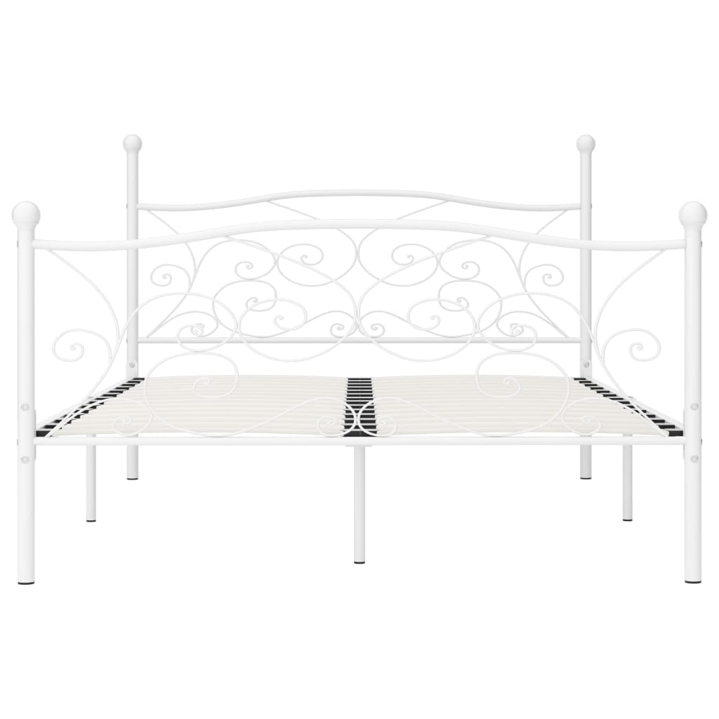 Bed Frame | White | Metal, plywood | Double | Tough | Bed Frame