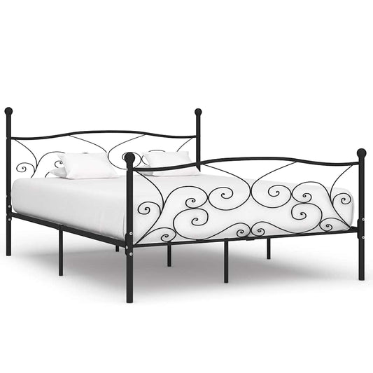 Bed Frame | Black | Metal, Plywood | Super King |  Tough | Bed Frame