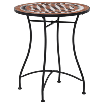 Mosaic Bistro Set | Terracotta | Powder-coated iron, ceramic tile
