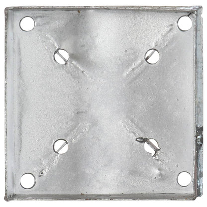 Ground Spikes 6 pcs Silver 14x14x91 cm Galvanised Steel