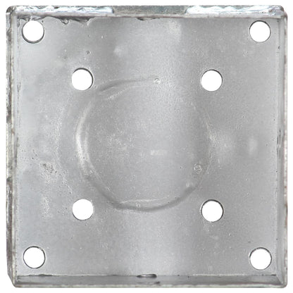 Ground Spikes 6 pcs Silver 14x14x58 cm Galvanised Steel
