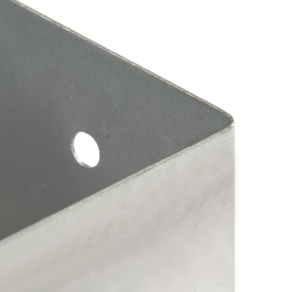Post Anchors 4 pcs Galvanised Metal 91 mm