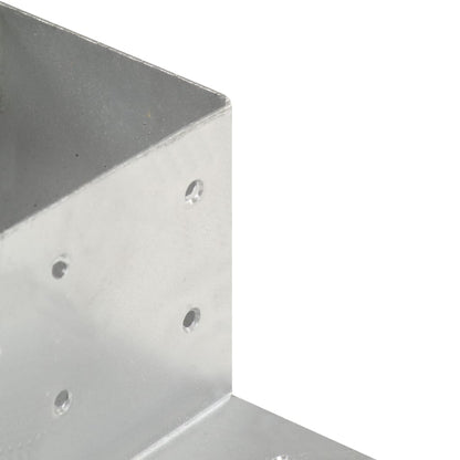Post Connector L Shape Galvanised Metal 81x81 mm
