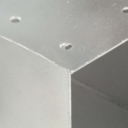Post Connectors 4 pcs Y Shape Galvanised Metal 81x81 mm