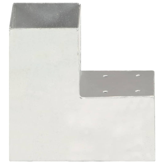 Post Connector L Shape Galvanised Metal 91x91 mm