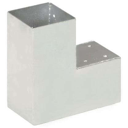 Post Connector L Shape Galvanised Metal 91x91 mm