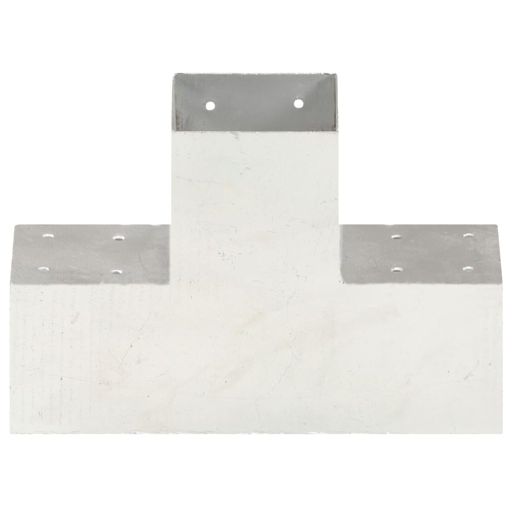 Post Connector X Shape Galvanised Metal 101x101 mm