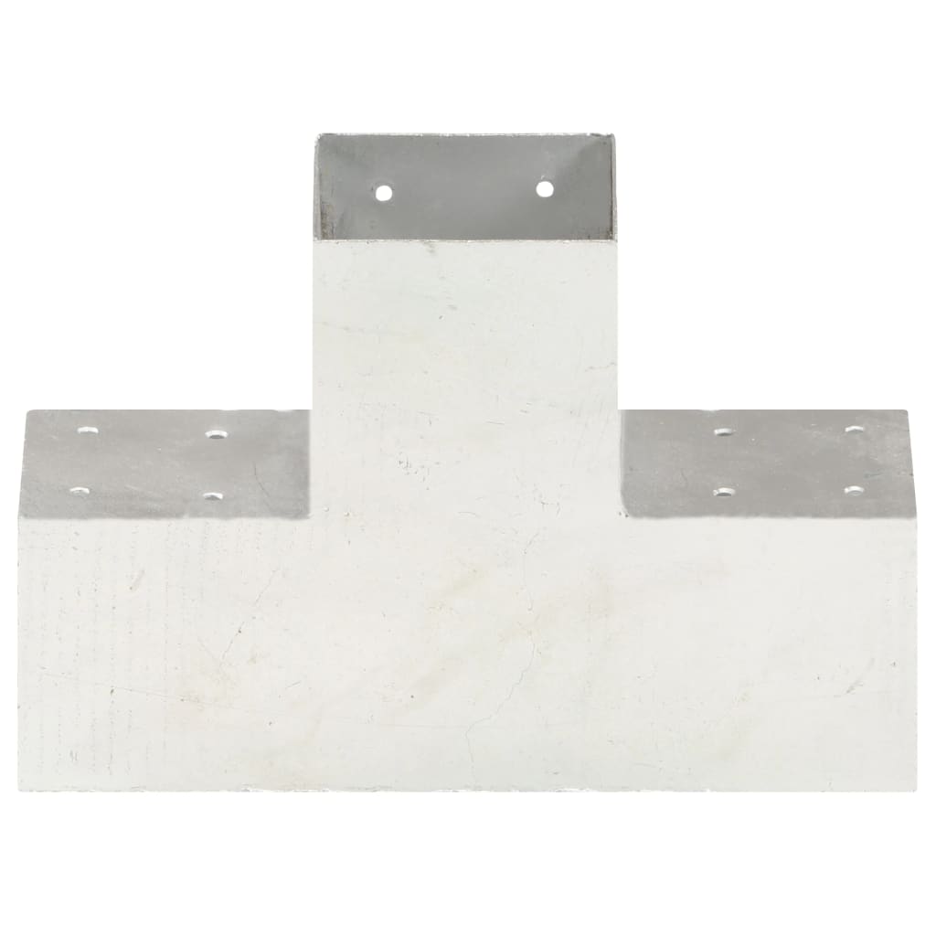 Post Connectors 4 pcs X Shape Galvanised Metal 101x101 mm