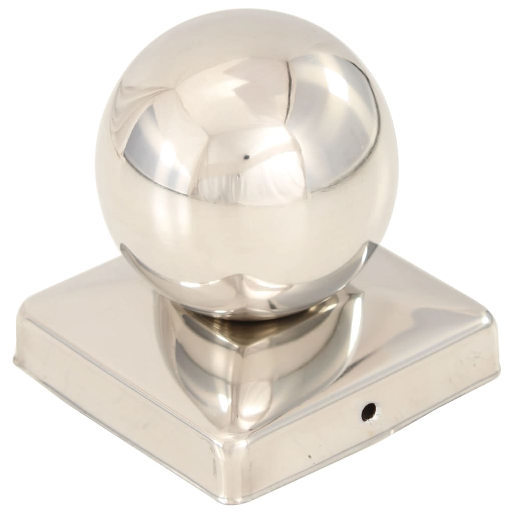 Post Caps 6 pcs Globe Final Stainless Steel 101x101 mm