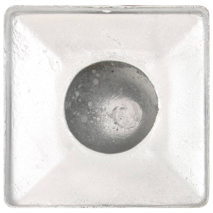 Post Caps 6 pcs Globe Final Galvanised Metal 101x101 mm